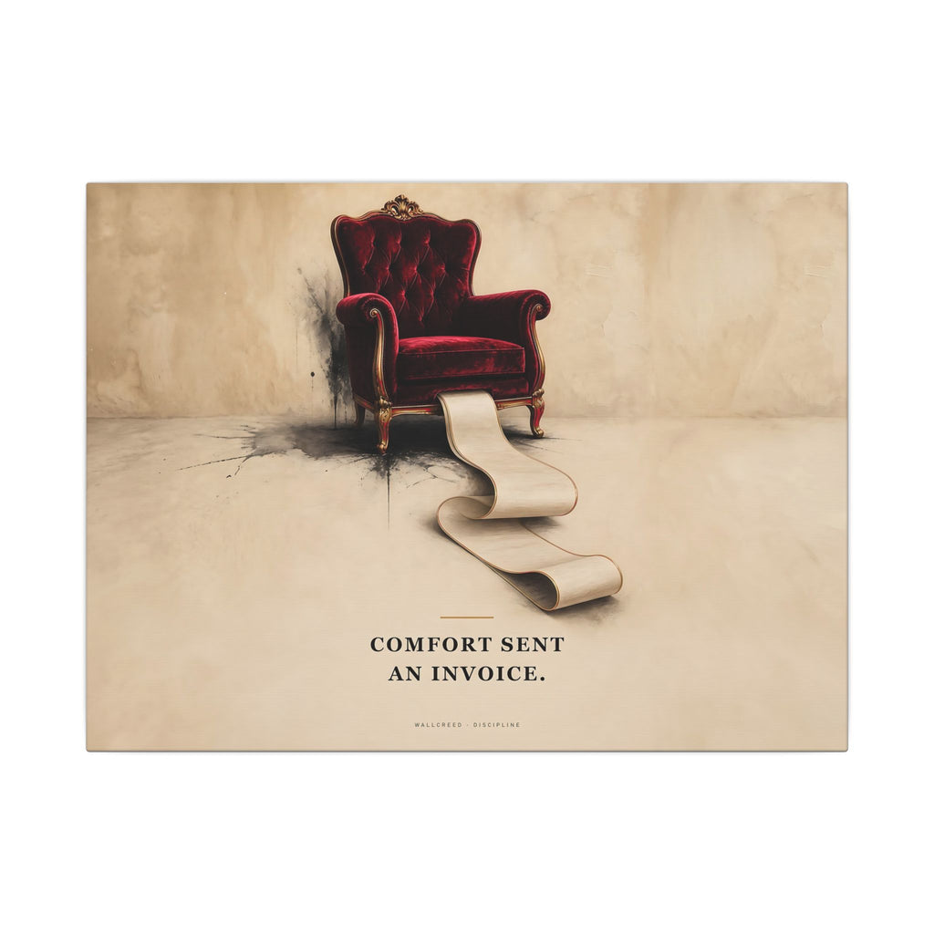 Comfort Sent an Invoice - Funny Wall Art | Canvas (Landscape)