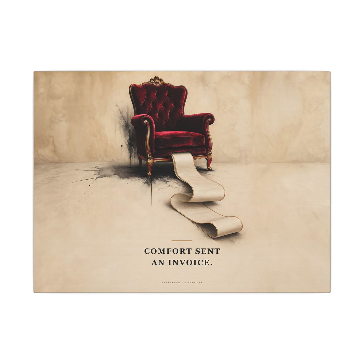 Comfort Sent an Invoice - Funny Wall Art | Canvas (Landscape)
