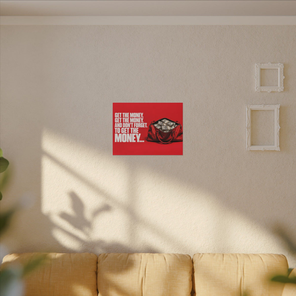 Get the Money - Money Wall Art | Canvas (Landscape)