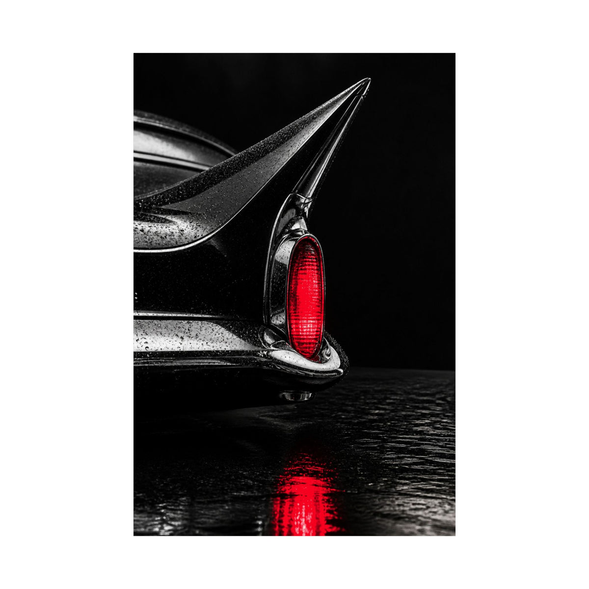 Ruby Tail - Classic Car Wall Art | Matte Poster