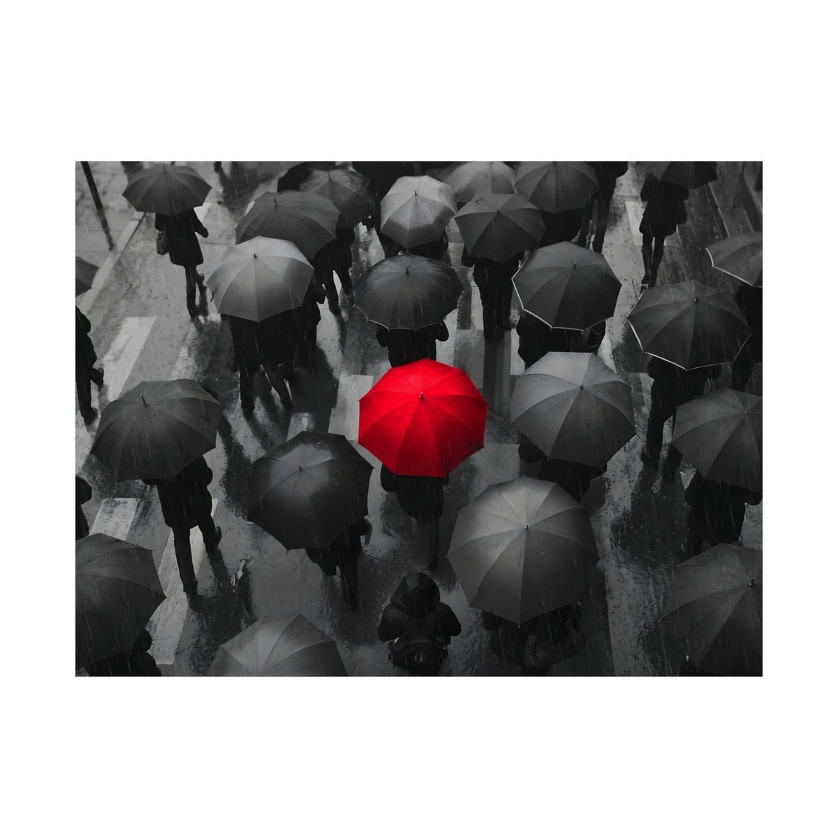 One in the Crowd - Office Wall Art | Matte Poster (Landscape)