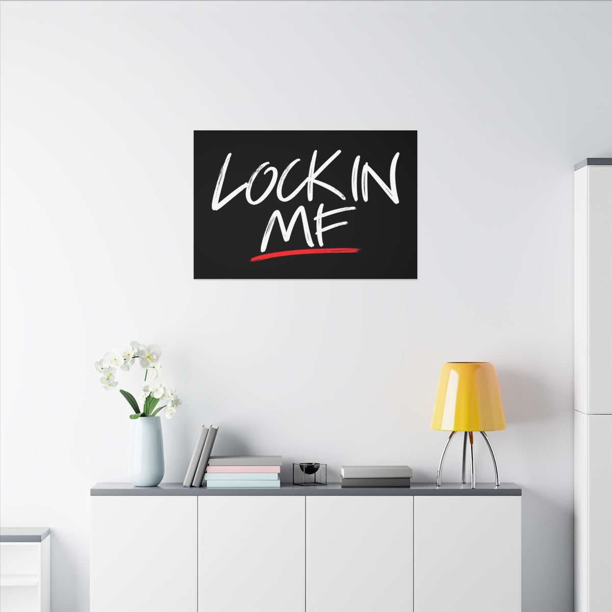 Lock In - Motivational Wall Art | Canvas (Landscape)