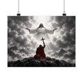 Jesus and the Warrior - Christian Wall Art | Matte Poster (Landscape)