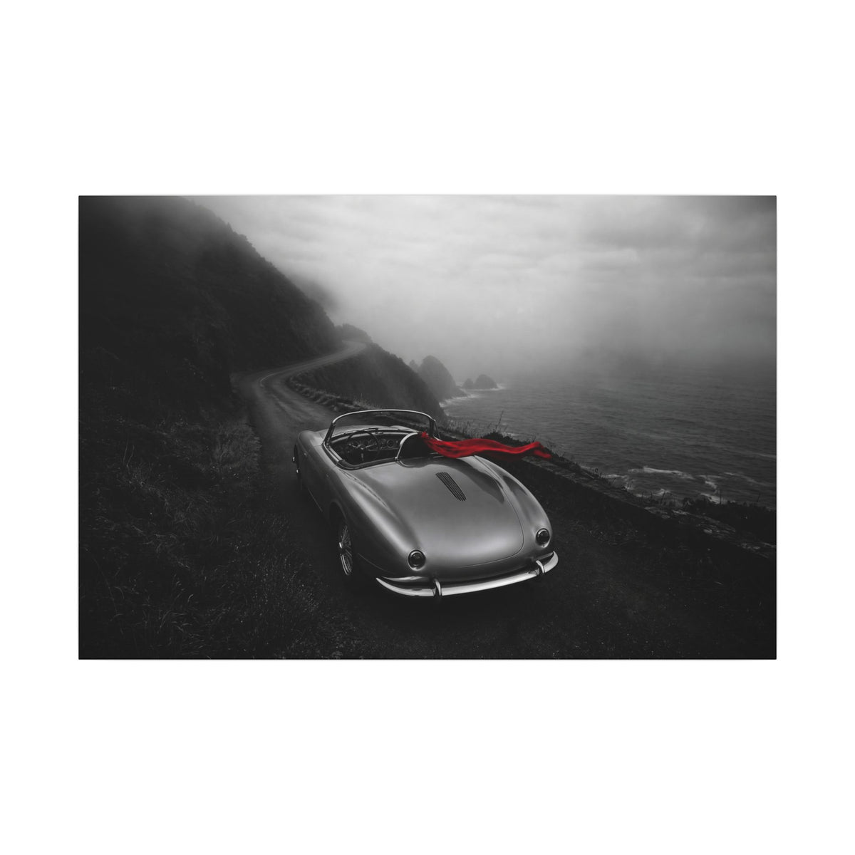 Coastal Roadster - Classic Car Wall Art | Canvas (Landscape)