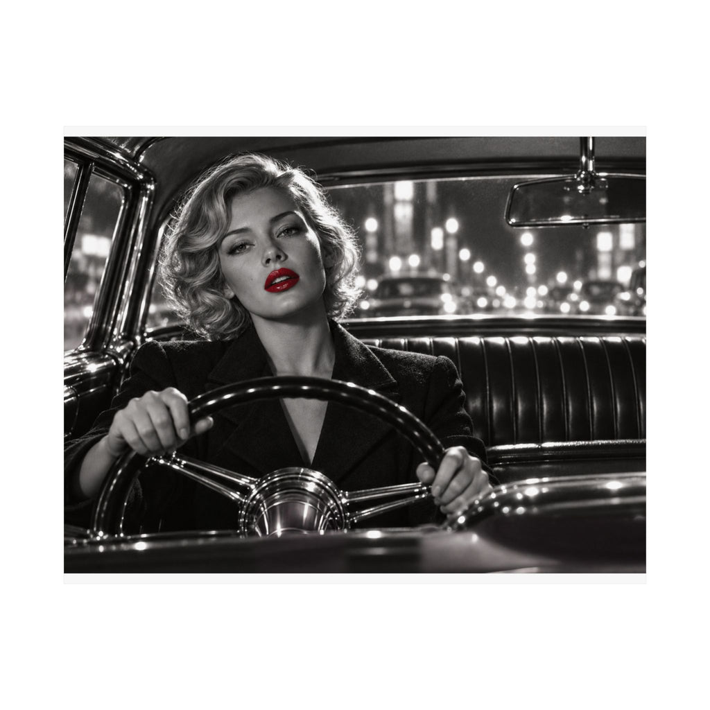 Night Drive - Bedroom Wall Art | Matte Poster (Landscape)