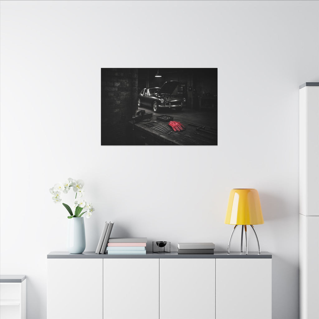 Built, Not Bought - Garage Wall Art | Canvas (Landscape)