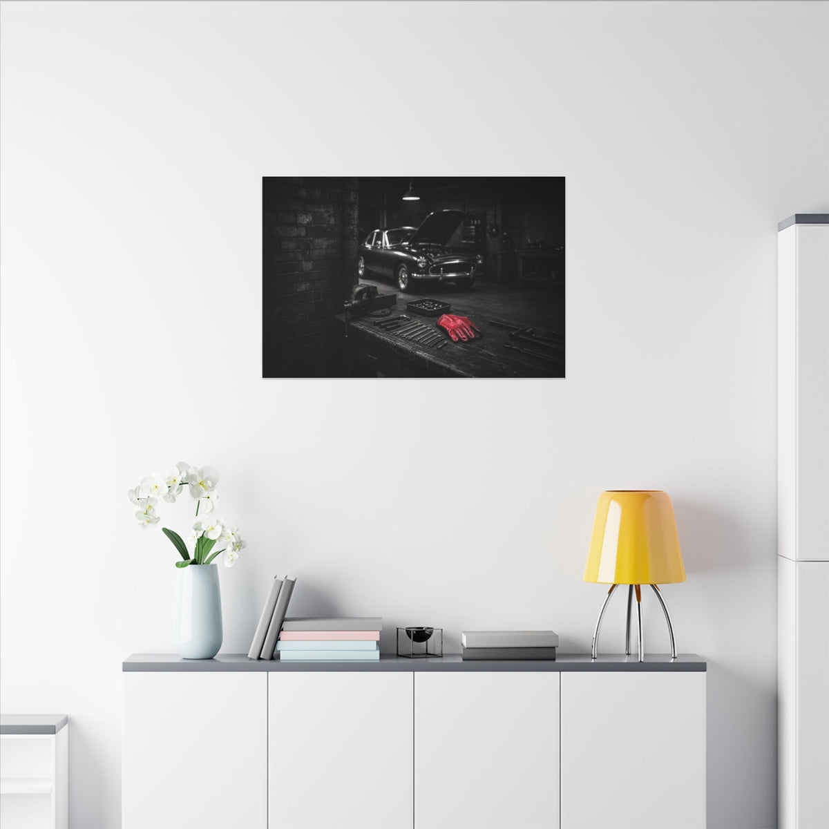 Built, Not Bought - Garage Wall Art | Canvas (Landscape)