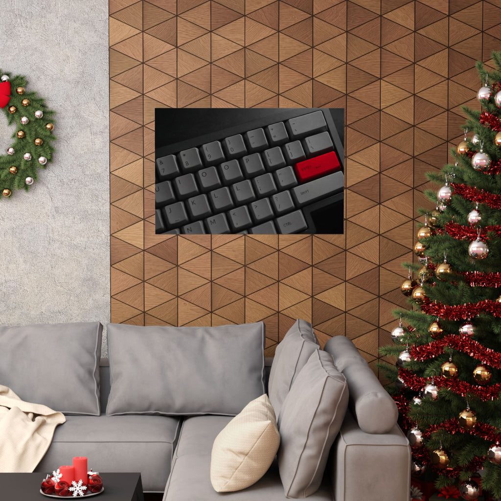 Press Enter - Office Artwork | Matte Poster (Landscape)
