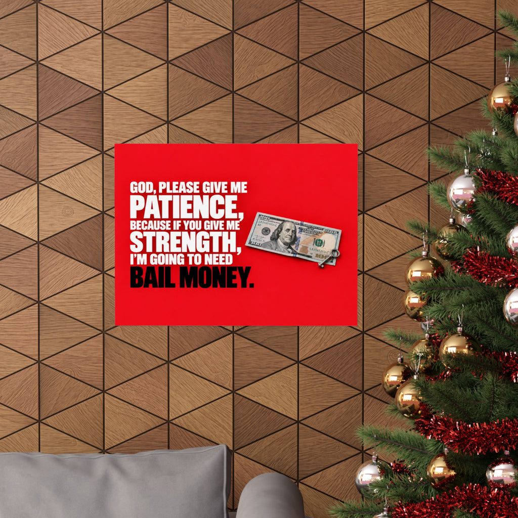 Bail Money - Meme Wall Art | Matte Poster (Landscape)