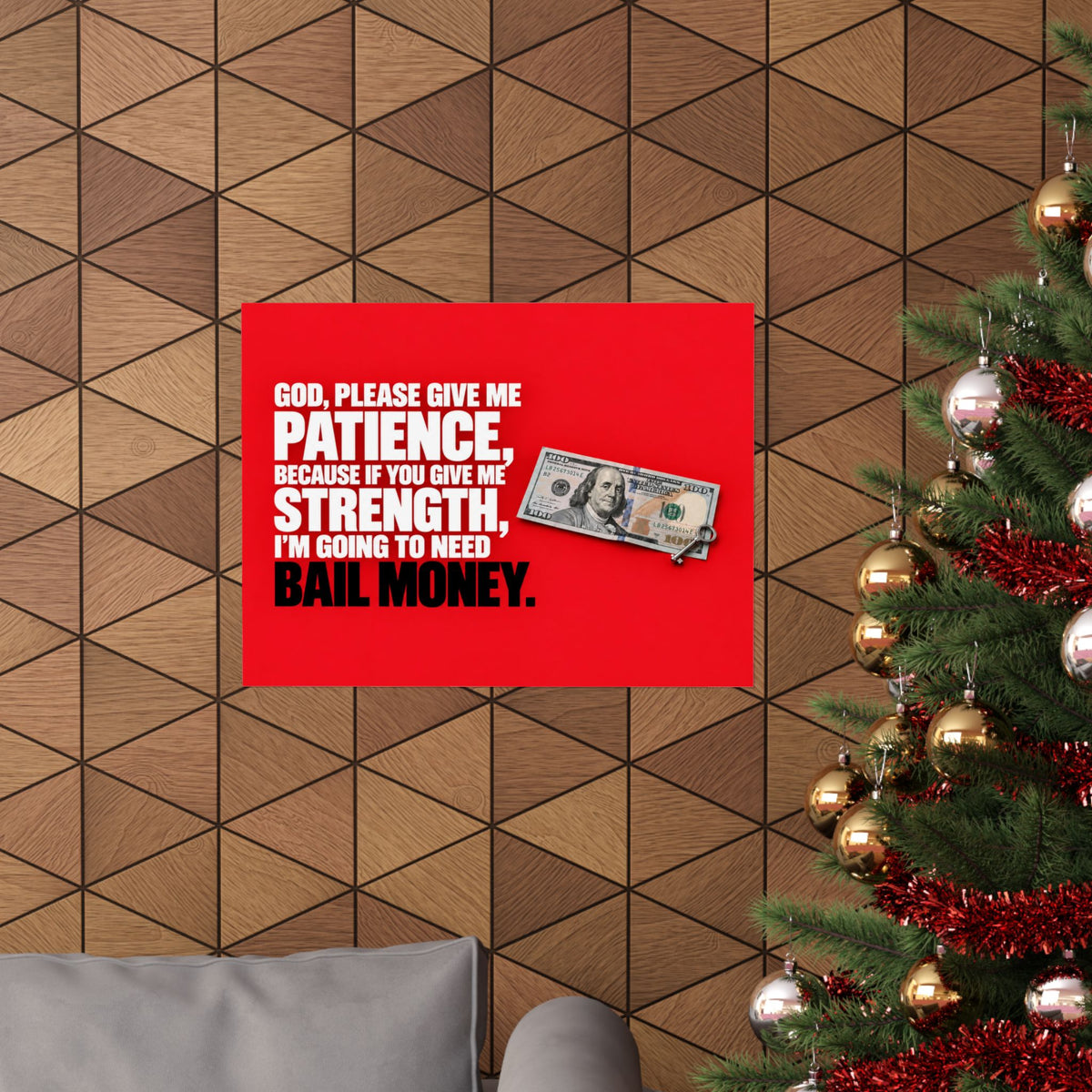 Bail Money - Meme Wall Art | Matte Poster (Landscape)