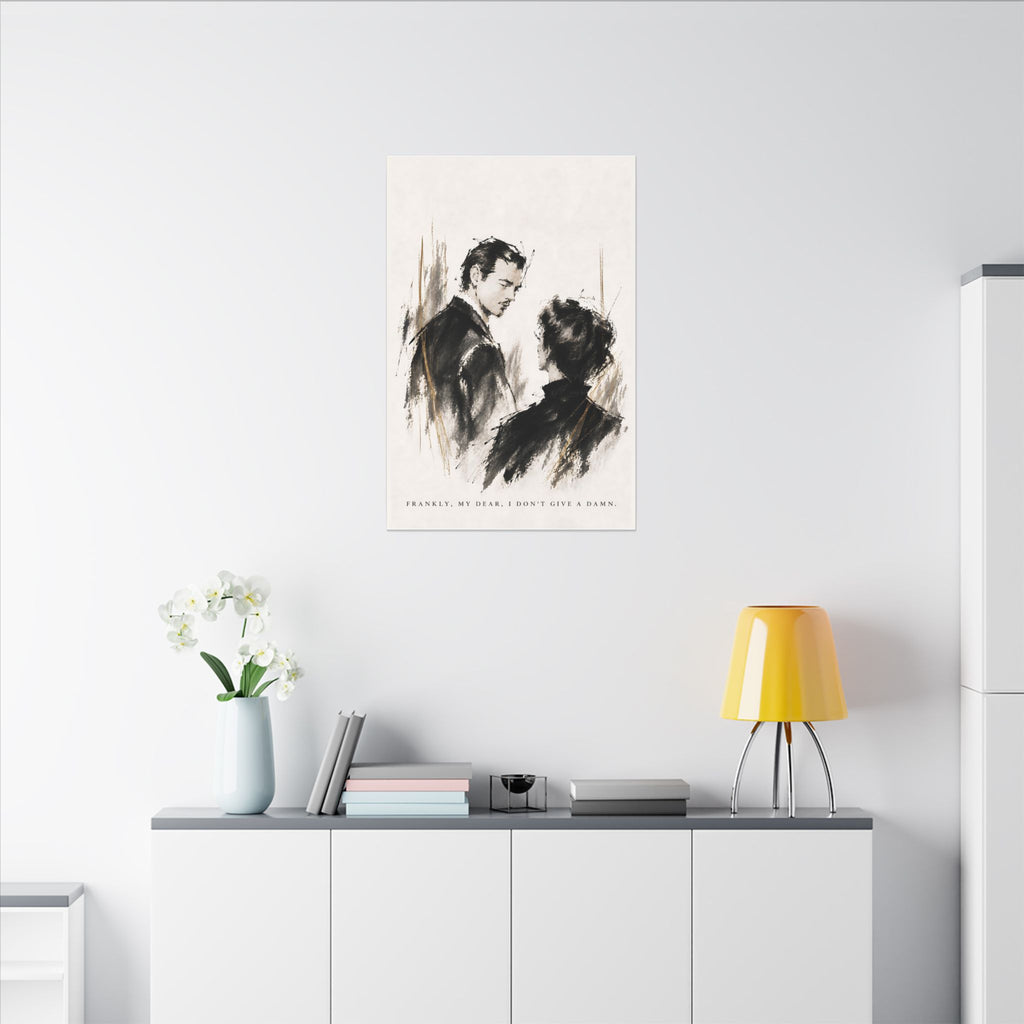 Frankly My Dear - Romantic Noir Wall Art | Canvas