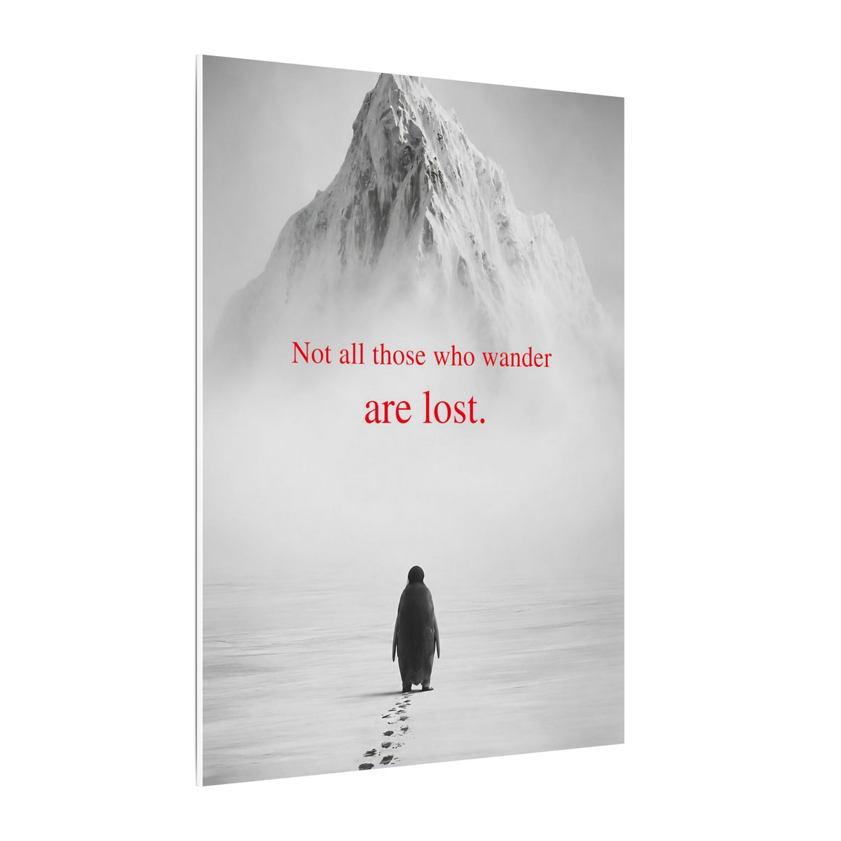 Not All Those Who Wander - Mountain Wall Art | Canvas