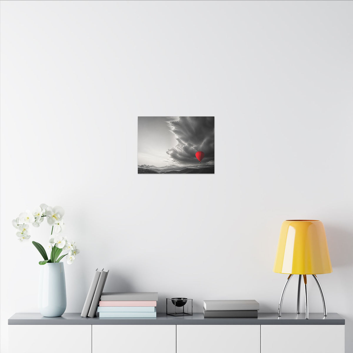 Red Balloon - Over the Bed Wall Art | Canvas (Landscape)