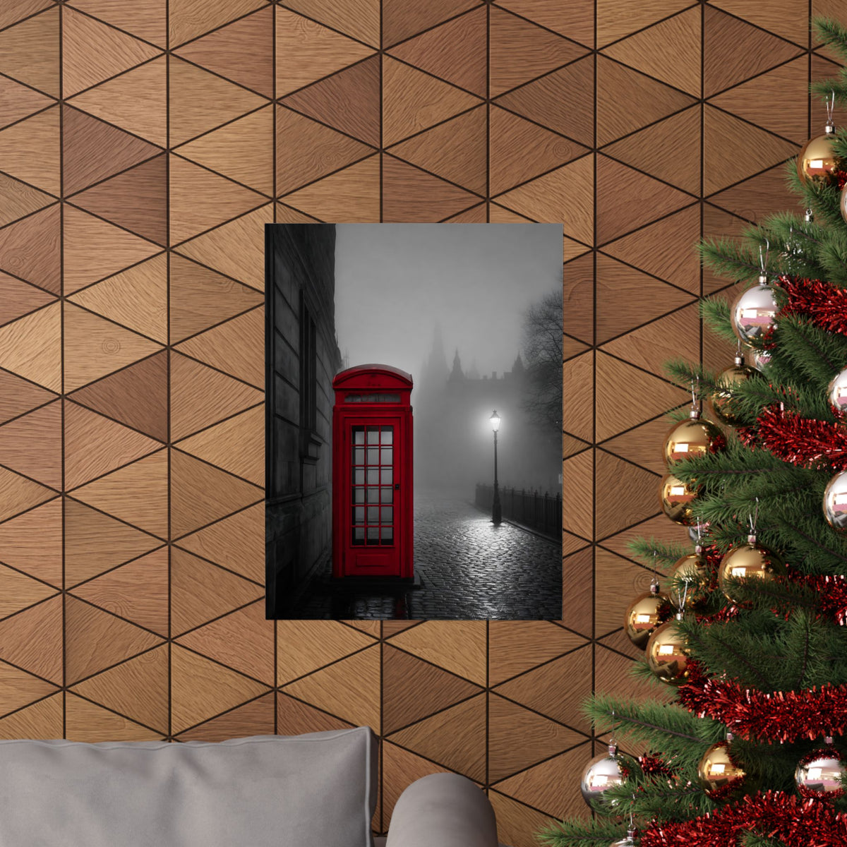 The Red Booth - Unique Office Art | Matte Poster