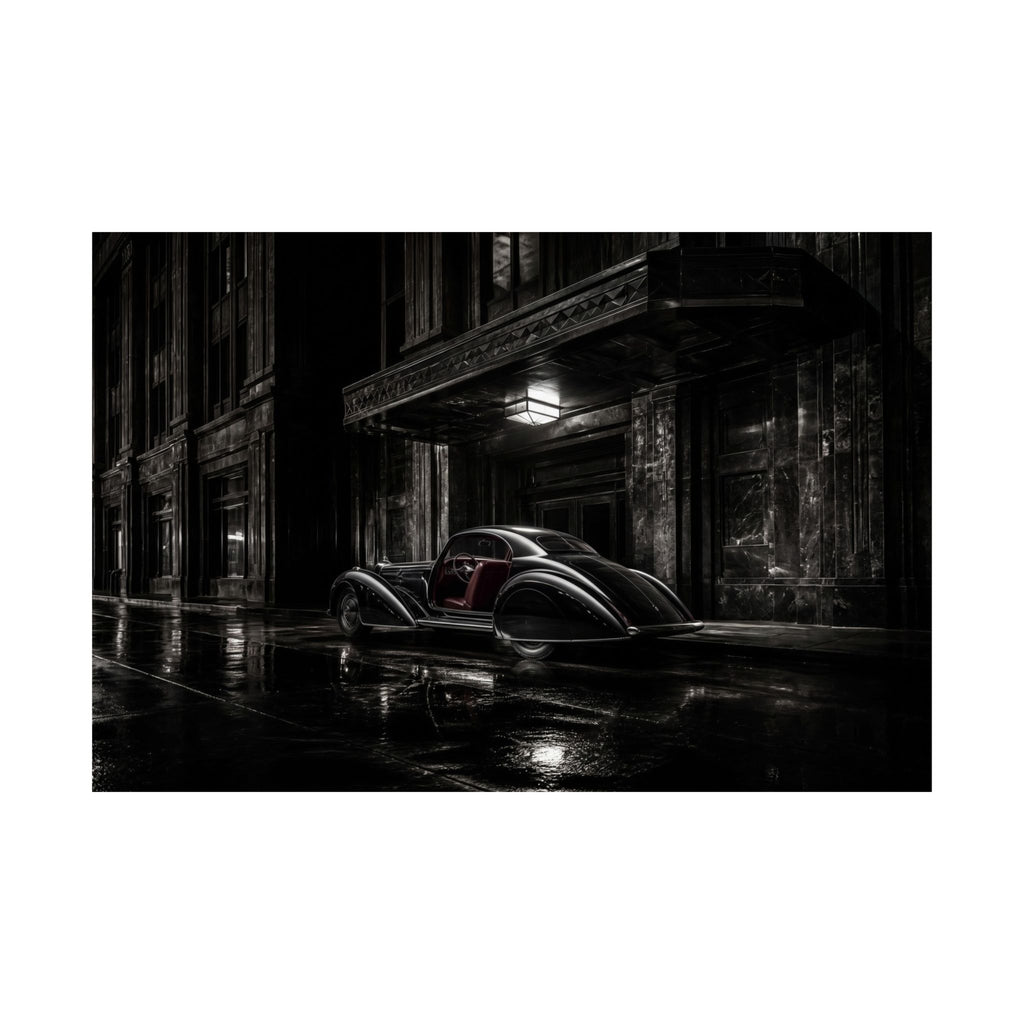 Art Deco Coupe - Art Deco Car Wall Art | Matte Poster (Landscape)