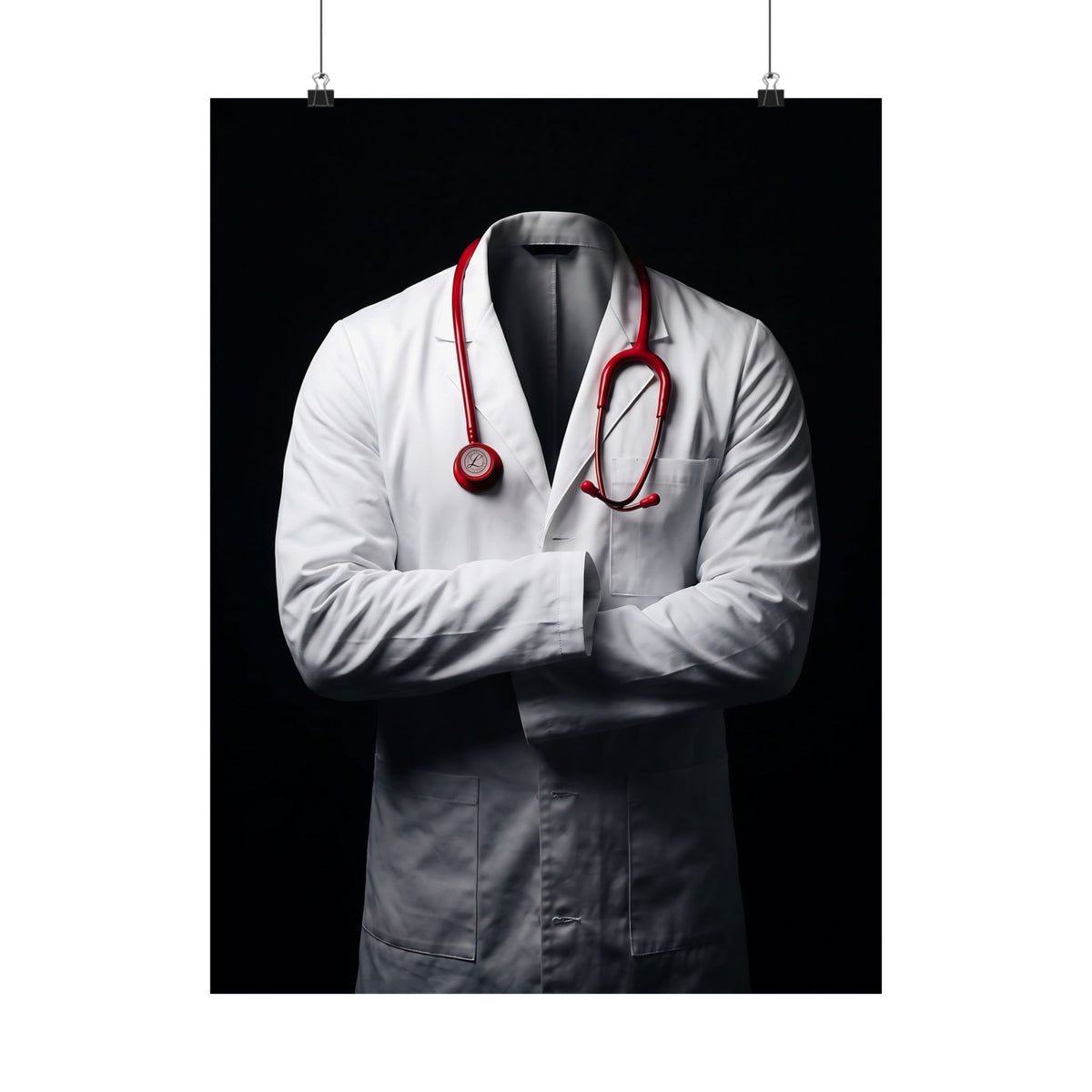 The White Coat - Doctor's Office Wall Art | Matte Poster