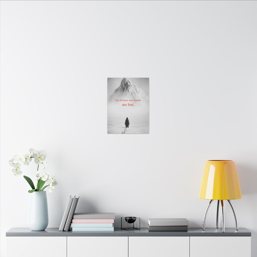 Not All Those Who Wander - Mountain Wall Art | Canvas