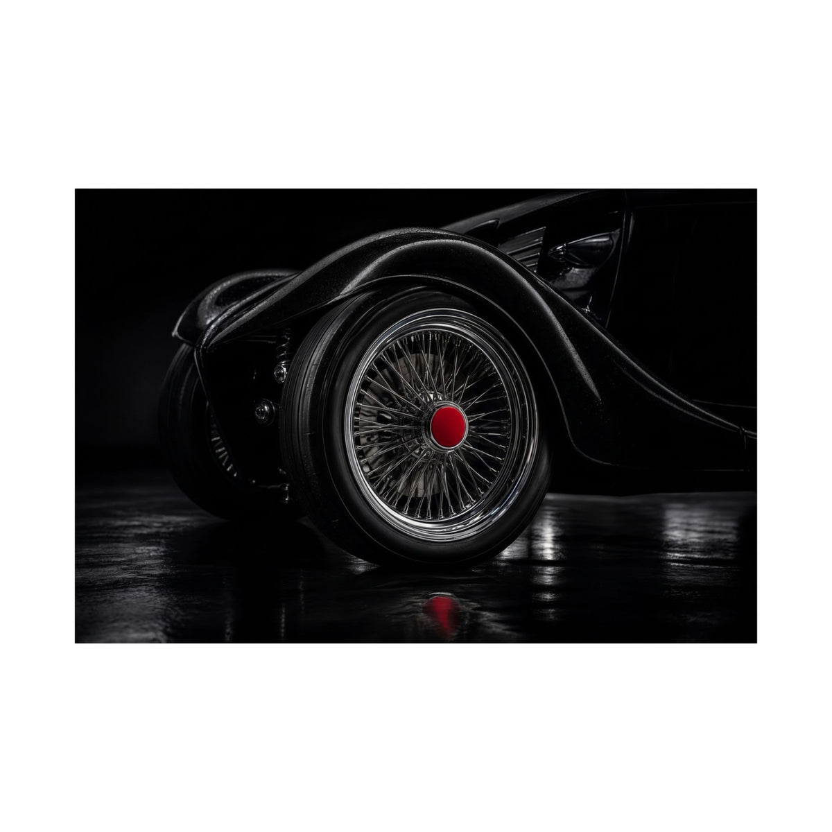 Spoke and Steel - Classic Car Wall Art | Matte Poster (Landscape)