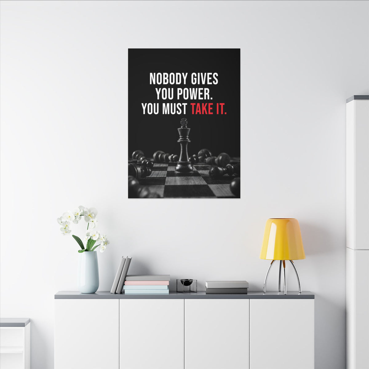Nobody Gives You Power - Chess Wall Art | Canvas