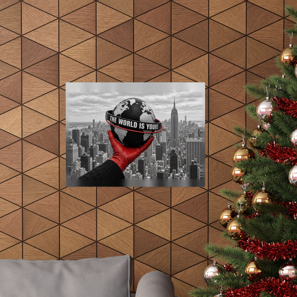 The World Is Yours - Money Wall Art | Matte Poster (Landscape)