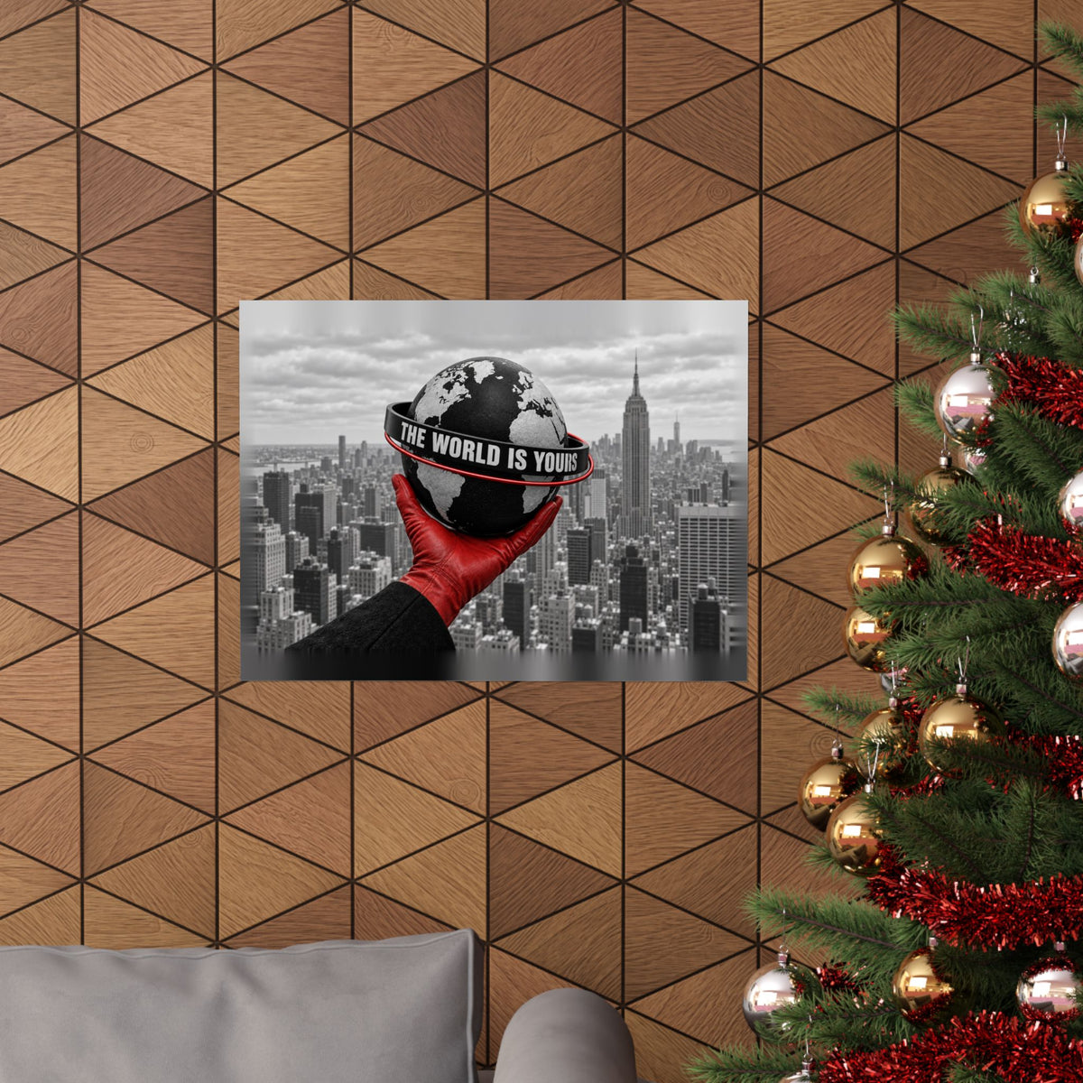 The World Is Yours - Money Wall Art | Matte Poster (Landscape)