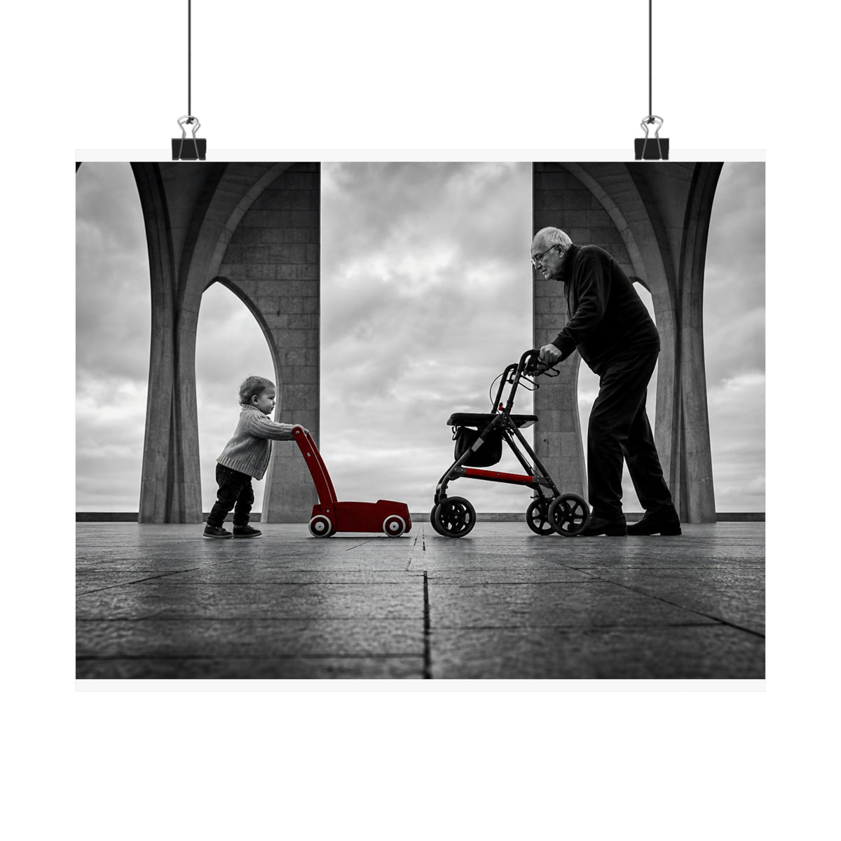 Between the Arches - Bedroom Wall Art | Matte Poster (Landscape)