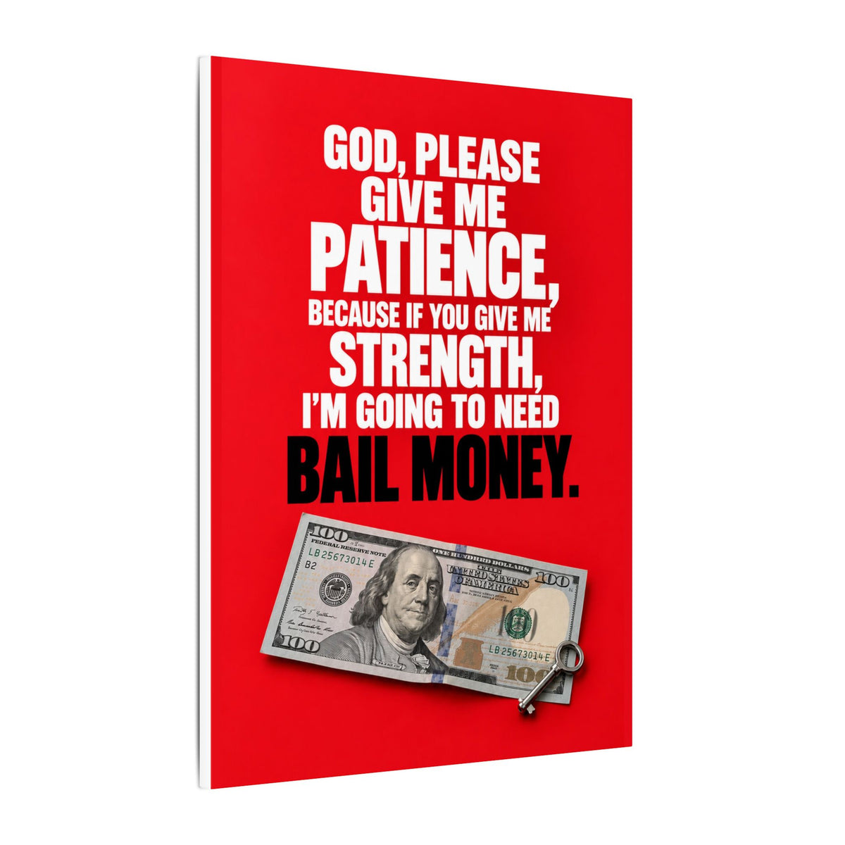 Bail Money - Meme Wall Art | Canvas