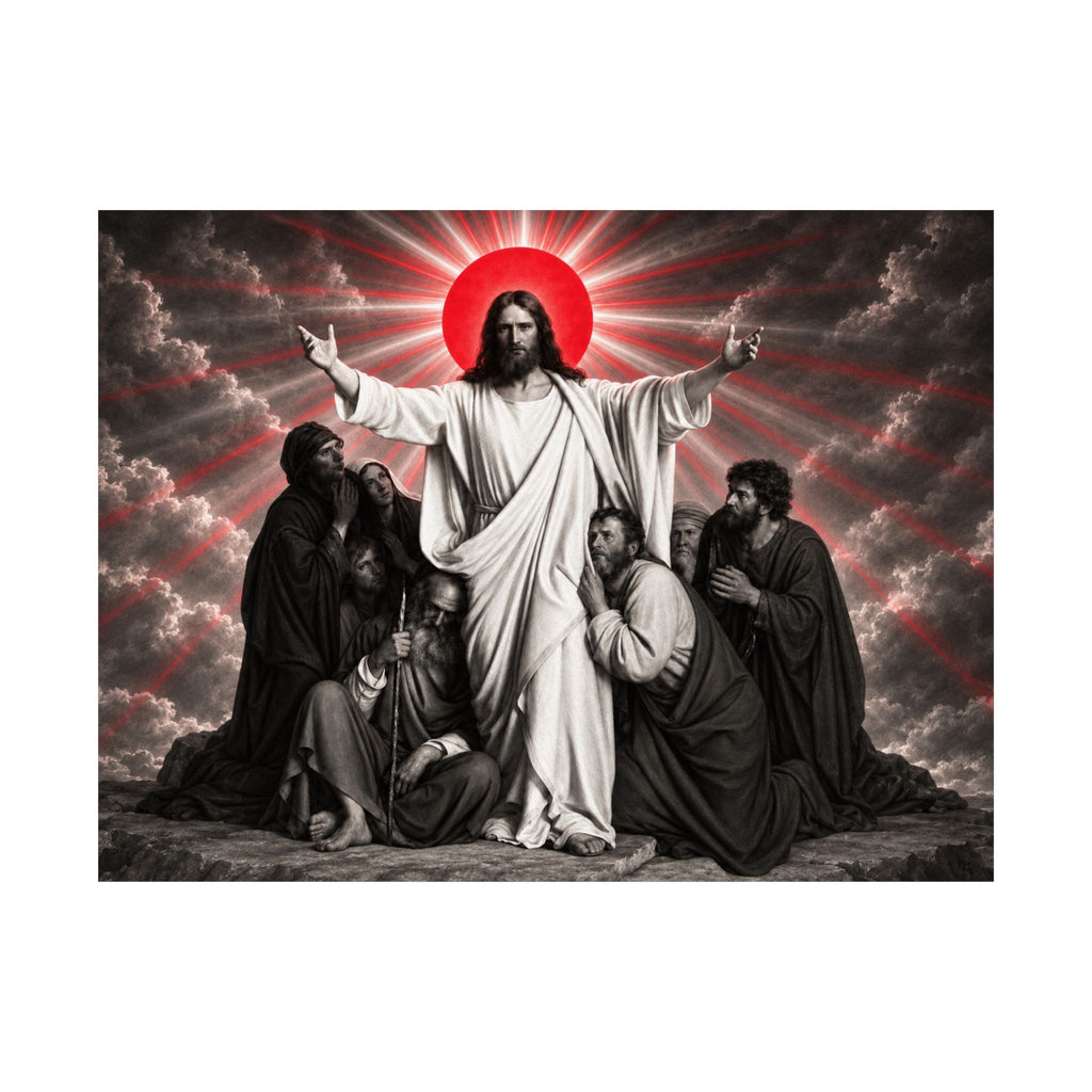 Christ and the Disciples - Christian Wall Art | Matte Poster (Landscape)