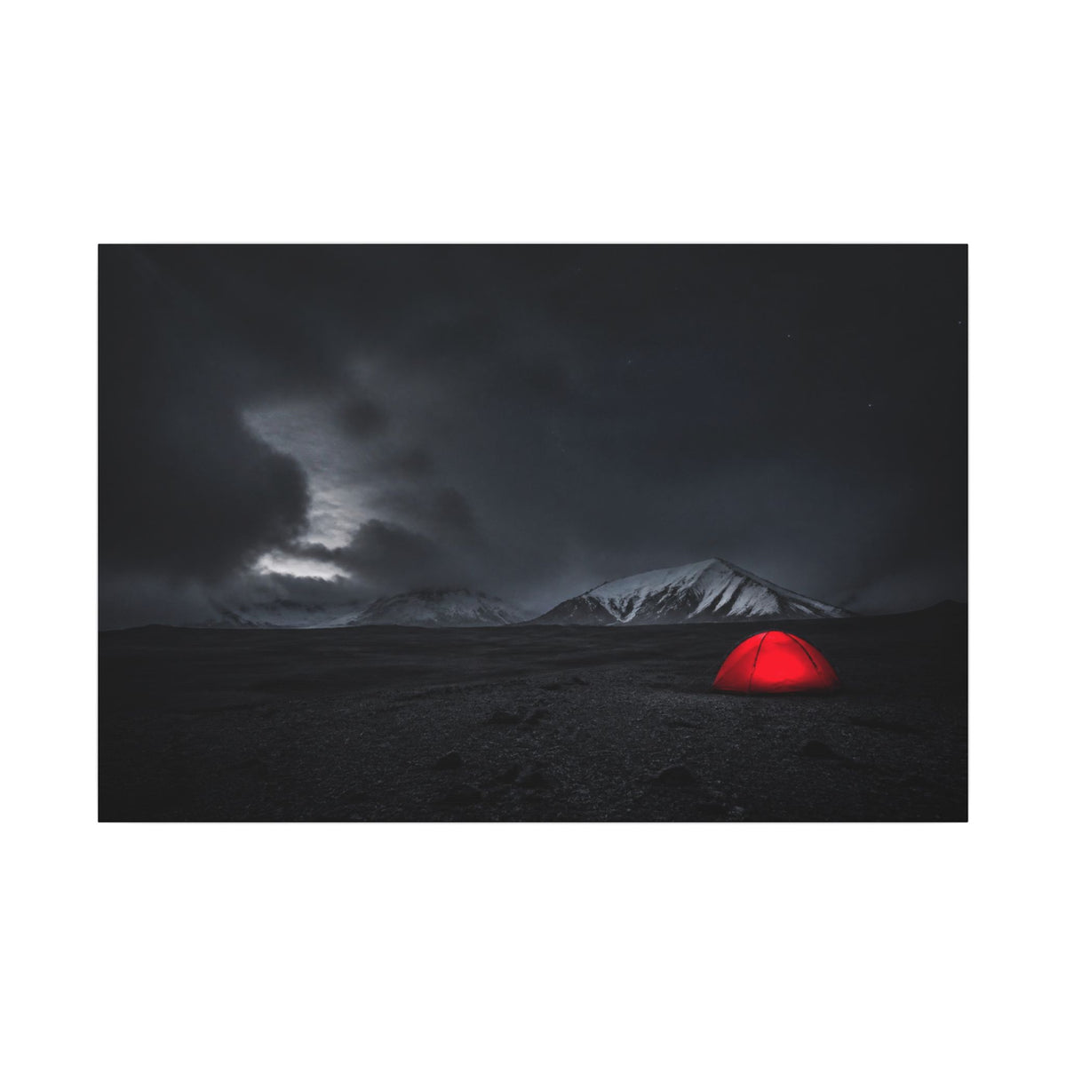 Red Tent - Wall Art Above Bed | Canvas (Landscape)