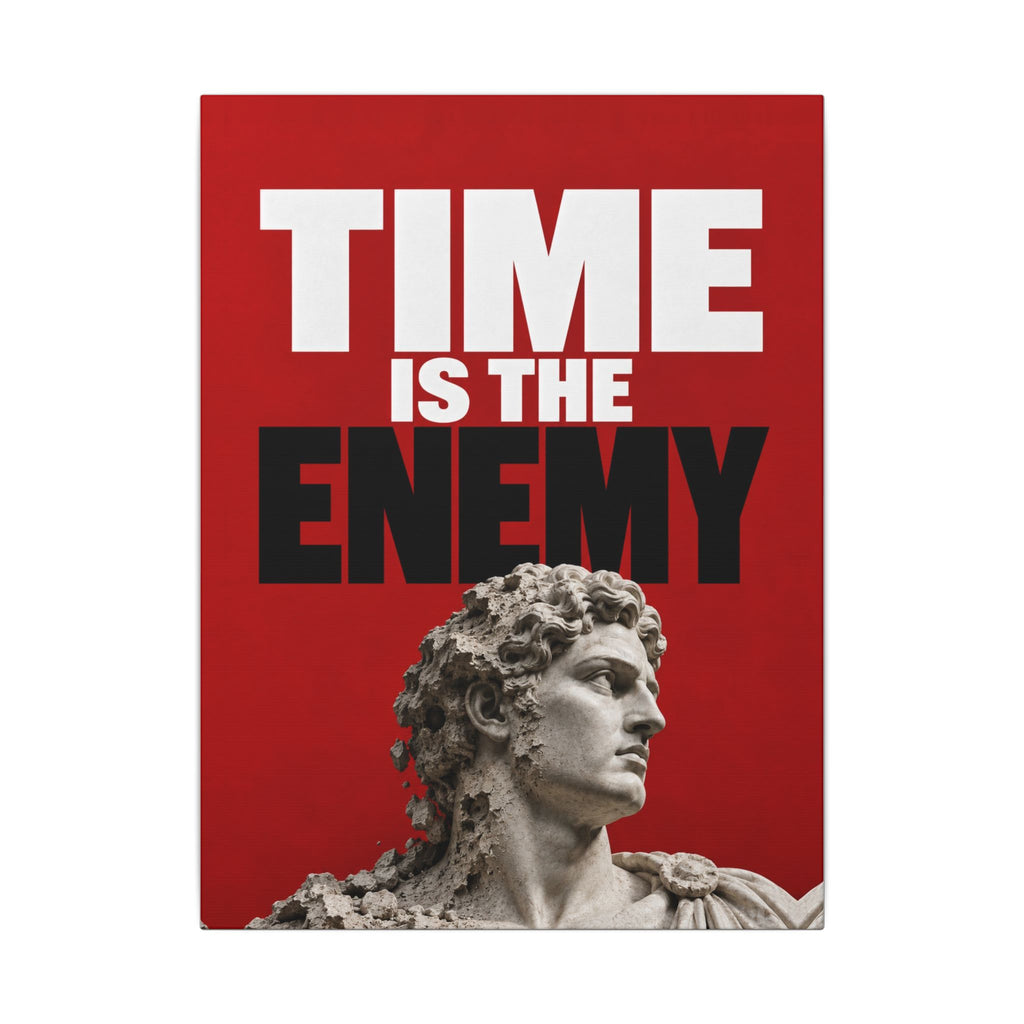 Time Is the Enemy - Motivational Wall Art | Canvas