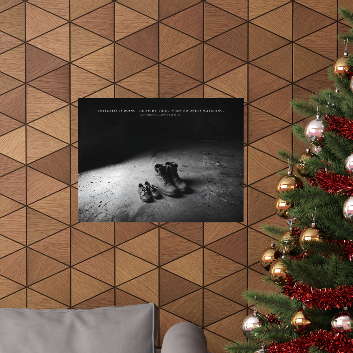Integrity Is Doing the Right Thing When No One Is Watching - Wall Art | Matte Poster (Landscape)