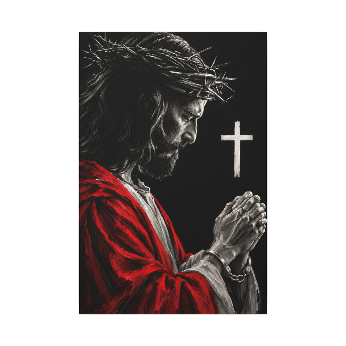 Praying Jesus - Christian Wall Art | Canvas
