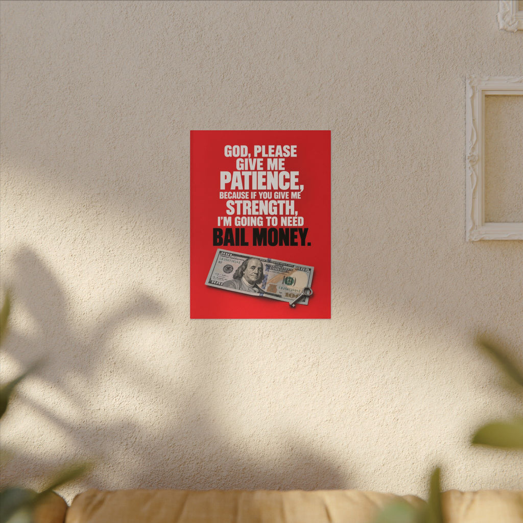 Bail Money - Meme Wall Art | Canvas