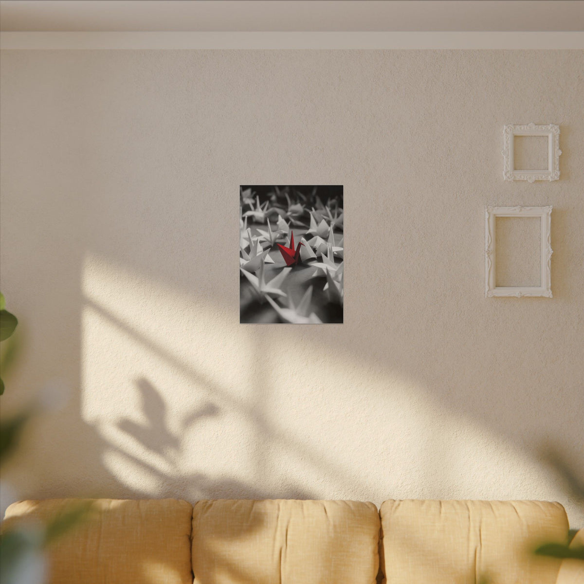 The Red Crane - Unique Wall Art For Office | Canvas