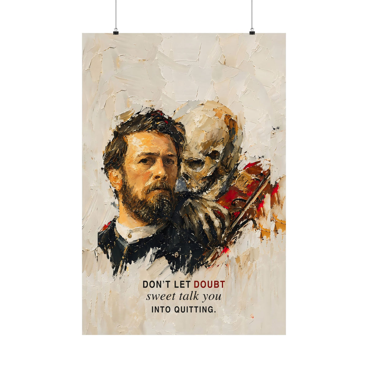 Don't Let Doubt - Motivational Wall Art | Matte Poster