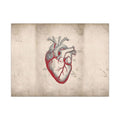 The Anatomical Heart - Wall Art For Doctor Office | Canvas (Landscape)