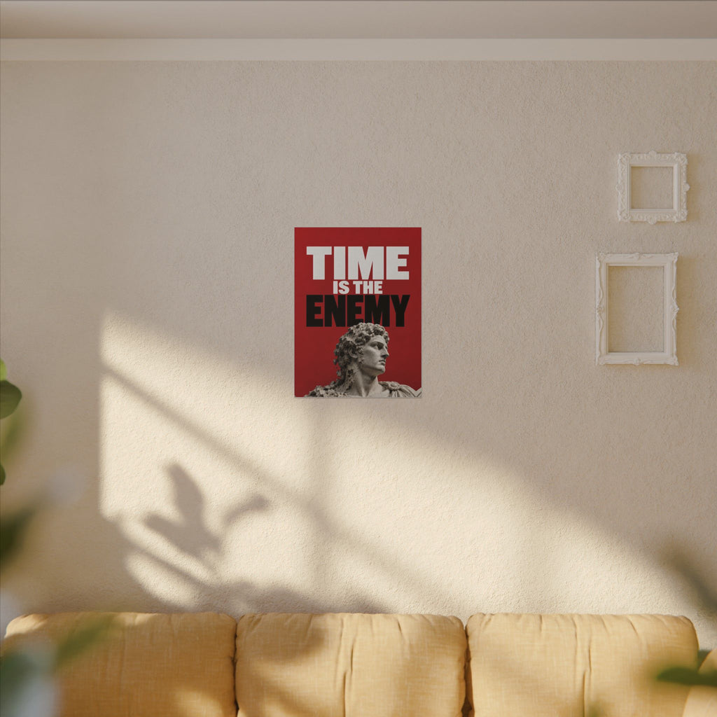 Time Is the Enemy - Motivational Wall Art | Canvas