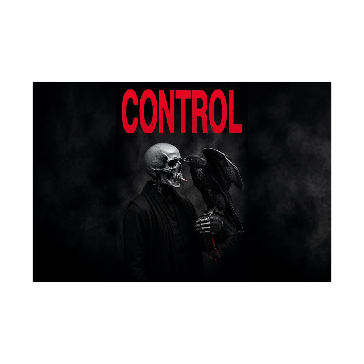Control - Gothic Raven Artwork | Matte Poster (Landscape)