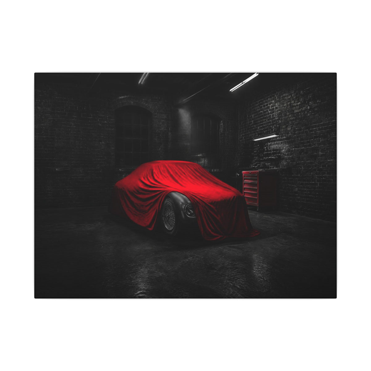 The Project - Car Cover Wall Art | Canvas (Landscape)