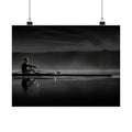 No One Rows for You - Black and White Bedroom Wall Art | Matte Poster (Landscape)
