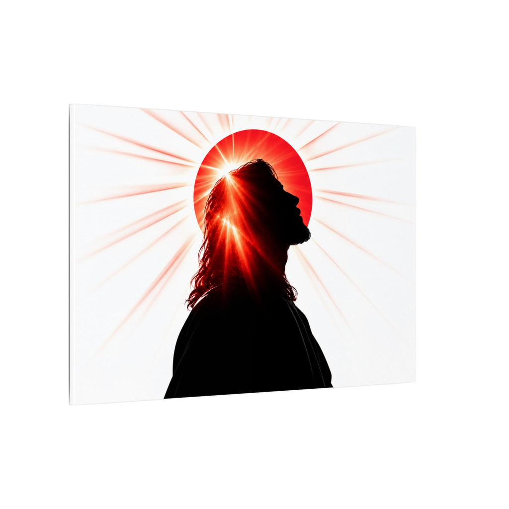 Jesus Silhouette - Christian Wall Art | Canvas (Landscape)