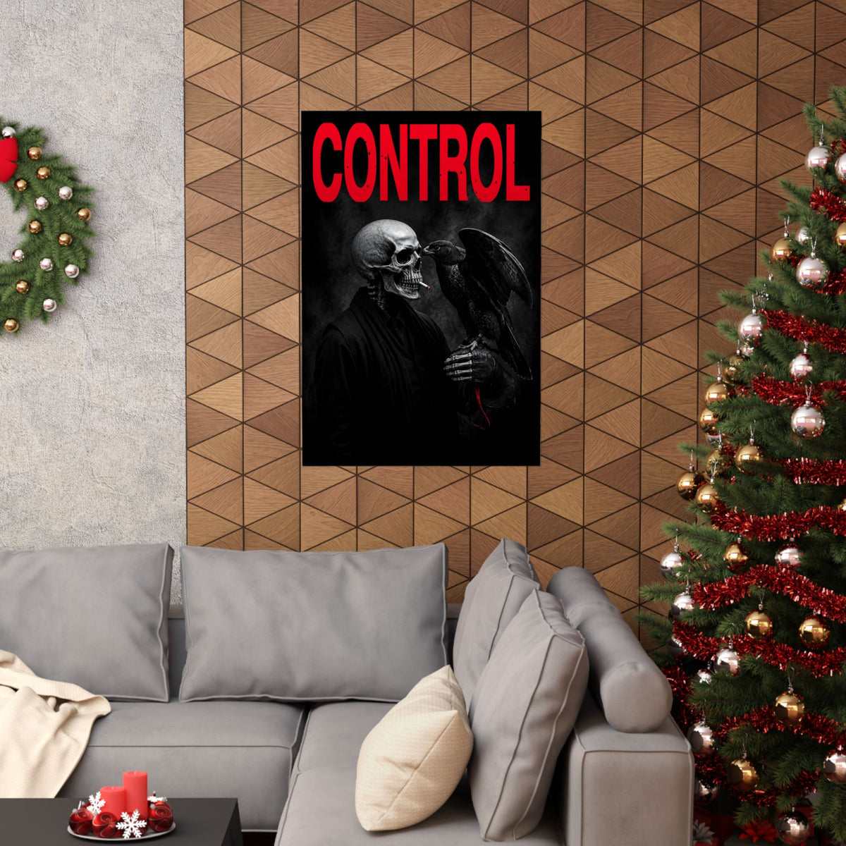 Control - Gothic Raven Artwork | Matte Poster