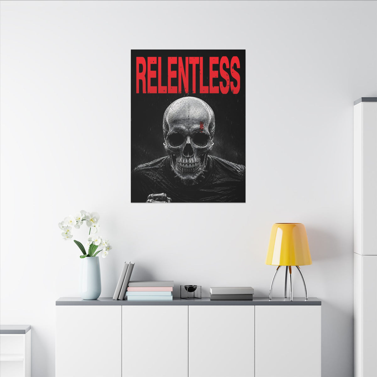 Relentless - Skull Wall Art | Canvas