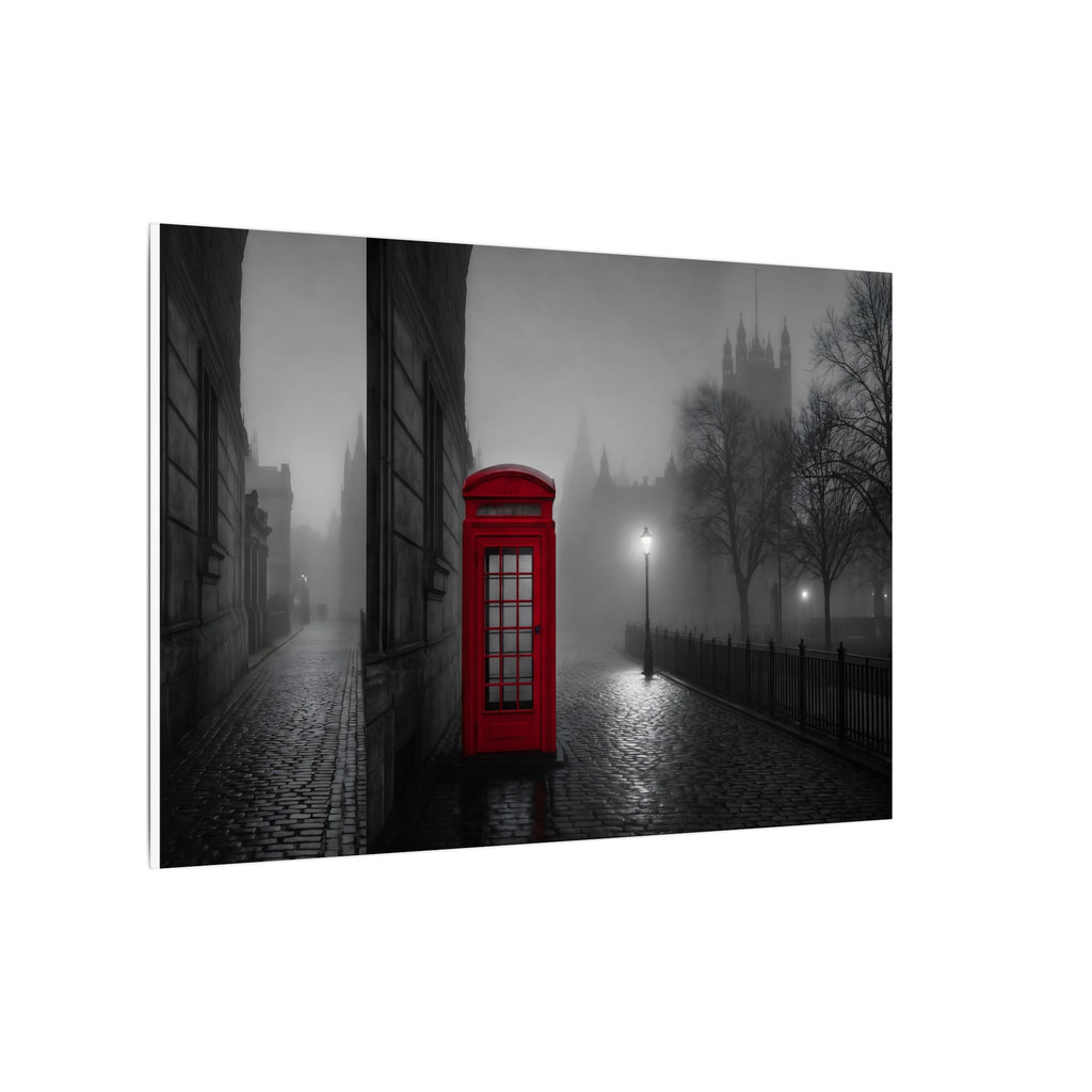 The Red Booth - Unique Office Art | Canvas (Landscape)