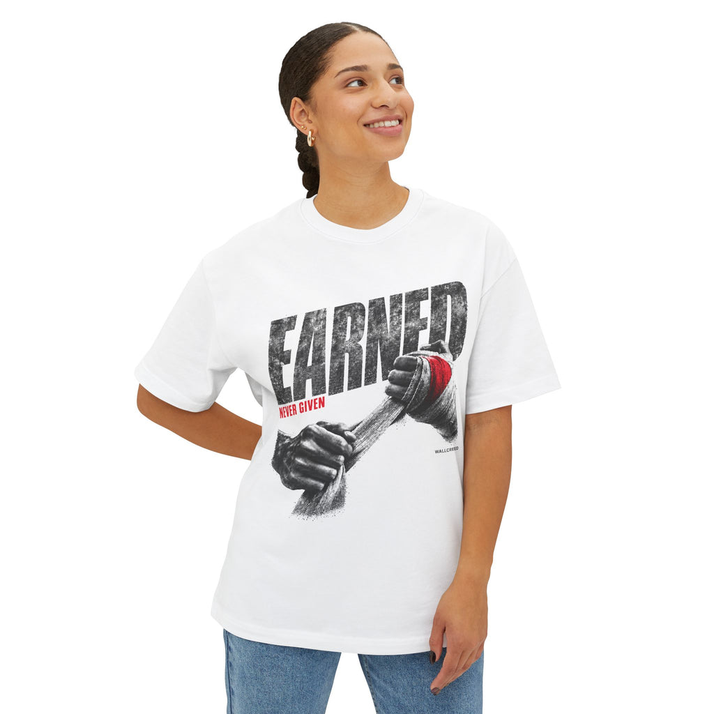Earned | Heavyweight Tee (Front + Back)