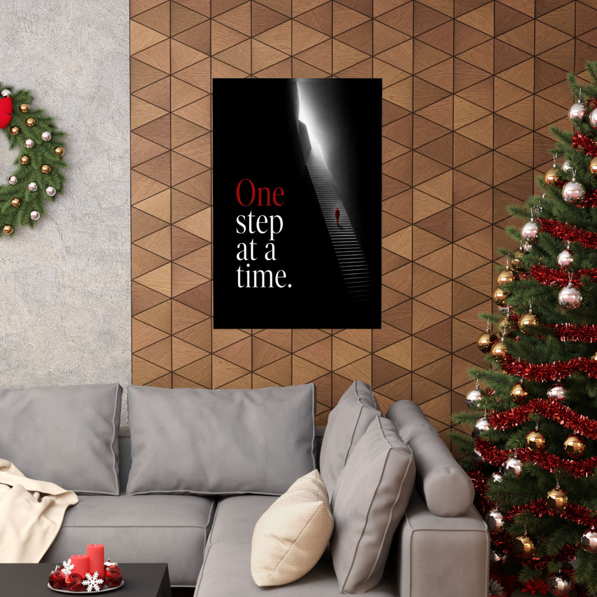 One Step at a Time - Office Wall Art | Matte Poster