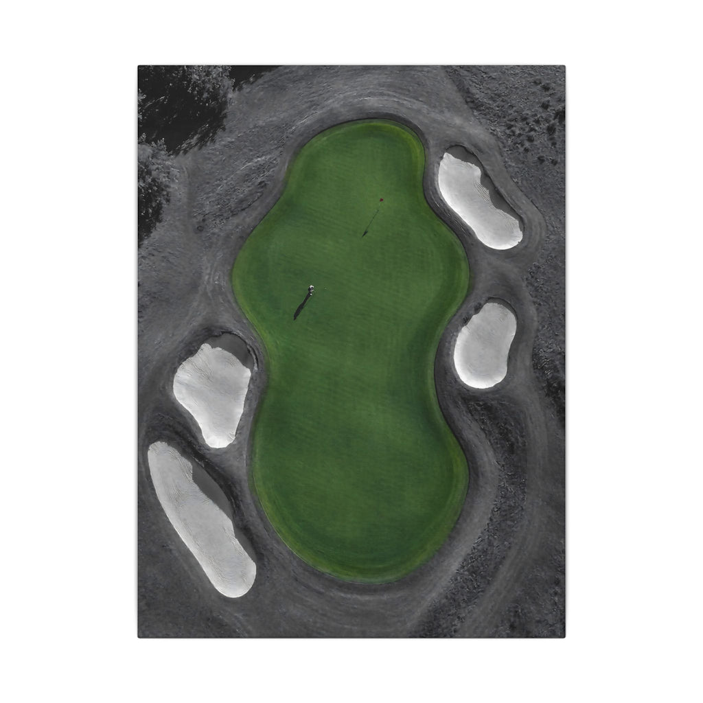Aerial Solitude - Golf Course Wall Art | Canvas