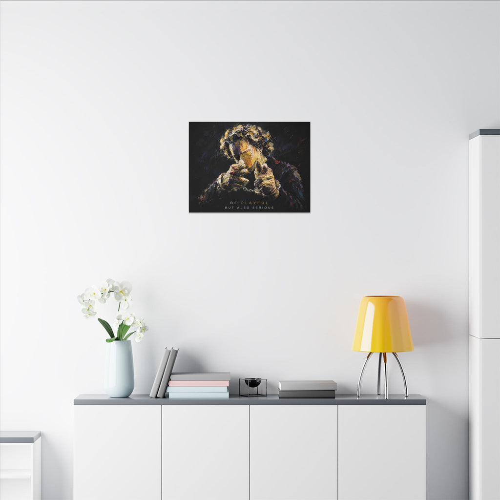 Be Playful But Also Serious - Office Wall Art | Canvas (Landscape)