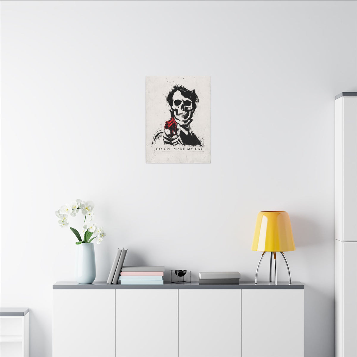 Make My Day - Dark Noir Sketch Art | Canvas
