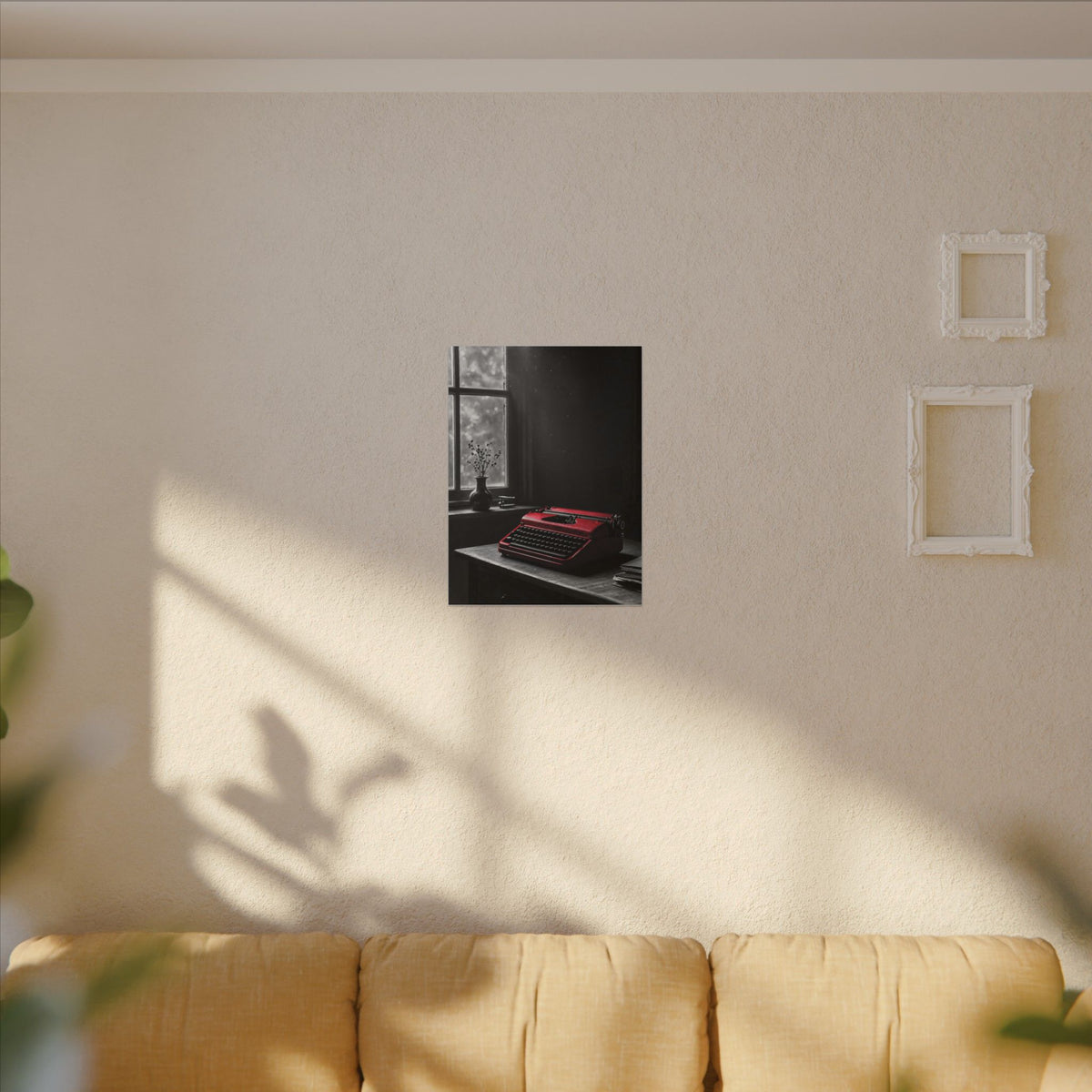The Red Typewriter - Unique Office Wall Art | Canvas